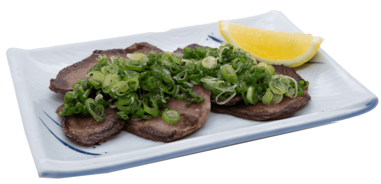Grilled Beef Tongue w/ Green Onion Sauce
